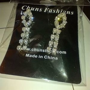 Women's Crystal bridal Earrings NEW